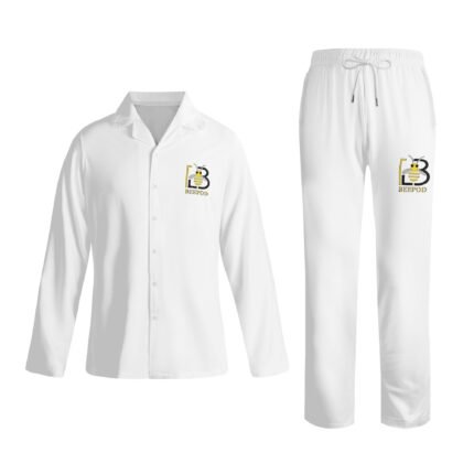 Essentials Print Long-Sleeve Pajama Set