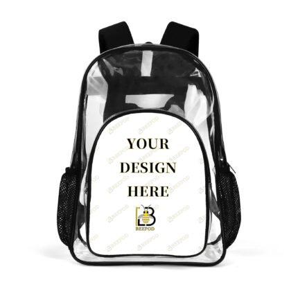 Large 17 Inch Clear Bag PVC See Through Transparent School Backpack